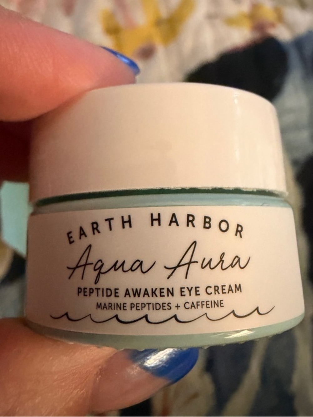 EARTH HARBOR NATURALS AQUA AURA Peptide Awaken Eye Cream DELUXE MINI .24oz